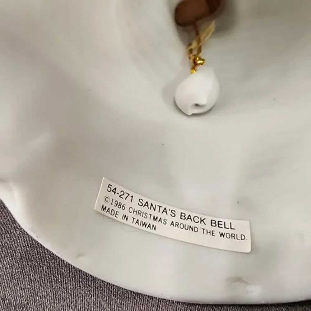 Vintage House of Lloyd Santa's Back Bell 1986